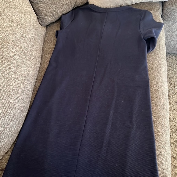 Boden Navy Blue Crew Neck Long Sleeves Knit Stretch Dress Size 4L - Picture 2 of 8